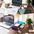 Suzile 3 Pcs Iridescent Acrylic Letter Organizer, Stackable Letter Tray for Desk File Document Folder