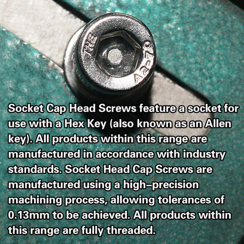 M5 x 30MM Socket Head Cap Screws, 304 Stainless Steel, Quantity 50