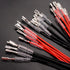 Twidec 20Pcs Female Spade Crimp Terminal, 2.8mm and 4.8mm with Insulating Sleeve and Wire Red + Black Assortment Kit