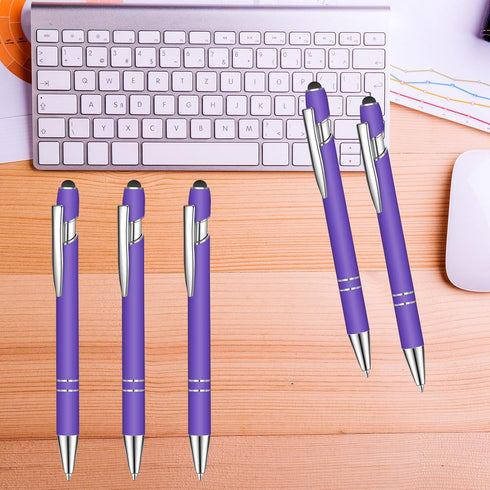 Lmisraely 24 2 1 1.0 mm Pcs Blue Ink Ballpoint Pen with Stylus Tip in Ballpoint Pen Blue Ink Metal Stylus Pen for Touch