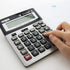 BAZIC 12-Digit Desktop Calculator, Profit Calculation & Tax Functions, Large LCD Display, Solar Battery, 1-Pack