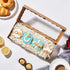 4PCS Premium Kraft Brown Cookie Boxes, 12 x 5 x 1.5 inches Bakery Box for Holiday Cookie Gift Sets
