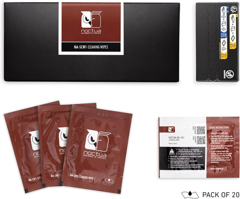 Noctua NA-SCW1 Cleaning Wipes for Thermal Paste, 20 Pieces