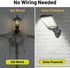 PLMOKJD IP65, Commercial Yard(4) Solar Street Lights Outdoor, Solar Lights Outdoor Wide Angle Solar Flood Lights Motion