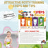 APIILVPQ 10 8x10 A03 Potty Training Chart with Reward Stickers, Potty Chart for Toddlers Boys, Truck Reward Training