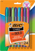 BIC Cristal Xtra Bold Ballpoint Pens, Bold Point (1.6mm) Assorted Colors, 24-Count Pack