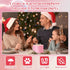 6'' 6'' 3 Retisee Valentine's Day Pink Extra Large Flameless Candles x LED Battery Operated Real Wax Wicks Flickering