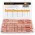 500PCS 26-6 AWG Non-Insulated Butt Connectors, Copper Butt Splice Terminals for Wiring Kits