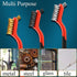 Wire Brush Set, 3 Pcs Stainless Steel/Brass/Nylon for Cleaning with Curved Handle Grip for Rust Removal