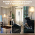 3 Bulb, 64" Ambimall Floor Lamp for Living Room with Color Temperatures Standing lamp with Linen lampshade for Bedroom