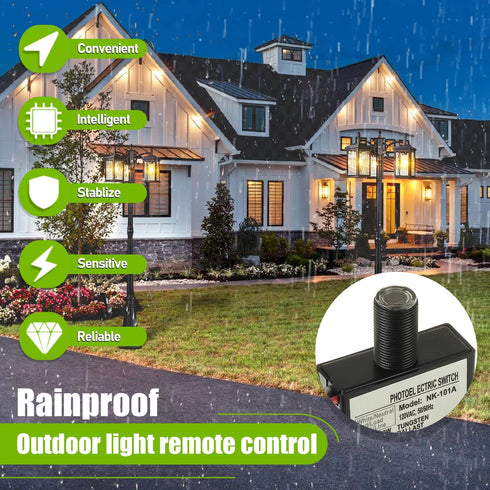 EPLZON 105V-130V Switch,1 Pack AC Photocell Light Sensor Light Control Sensor Photoelectric Switch Dusk to Dawn Sensor