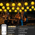 40ft 40LED 2700K StarryEver Lantern String Lights Plug in- Warm White Mini Lantern Lights Waterproof, Hanging Hemp Rope