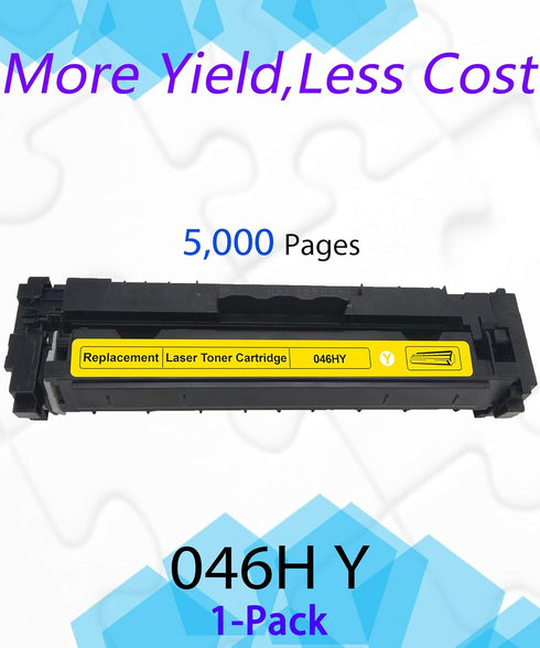 EASYPRINT Compatible CRG046H Toner Cartridge Replacement for Color ImageCLASS MF733Cdw MF731Cdw (1 Yellow, High Yield)