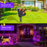 4 Pack 131.2Ft 400 8 Halloween Solar Fairy Lights LEDs Outdoor Twinkle Lights with Modes, Waterproof Silver Wire String