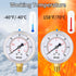 0-30 Psi Pressure Gauge, Glycerin Filled Water Pressure Gauge for Pneumatic Regulator and Air Compressor