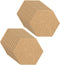 PATIKIL 20 Pack Self Adhesive Cork Board Tiles, 4x3" 1/8" Thick Hexagon Bulletin Board for Home Office DIY