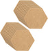PATIKIL 20 Pack Self Adhesive Cork Board Tiles, 4x3" 1/8" Thick Hexagon Bulletin Board for Home Office DIY