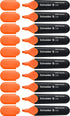 Schneider Job Highlighter, Chisel Tip, 1 + 5 mm, Black Barrel, Orange Ink, Box of 10