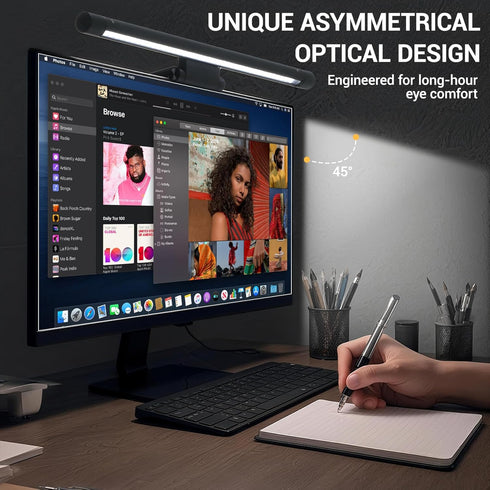 250LM PROSmart Monitor Light Bar, Computer Monitor Lamp, No Glare Eye-Care LED Screen Bar, Fit for Curved/Flat Monitor