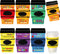 Zhehao 6 Set Crayon Teacher Appreciation Gift Card Crochet Coffee Cup Sleeve Coffee