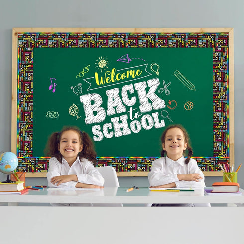 Inspirational Quote Bulletin Board Borders Waterproof Motivational Trim for Back to School Chalkboard Decor