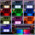 2 Pack Ip67 Motion Sensor Solar Step Lights, Waterproof Outdoor Stair Light,Warm White/Rgb Colors & Double-Sided