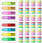 Tatuo 2400 Pcs Sign Here Tabs, Stickers, Flags, 8 Colors with Dispenser, Easy to Post for Notary Books