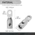 Conext Link RT4N-2 Set Screw Ring Terminal 2 Pack (4 Gauge, Nickel)
