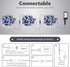 20FT 240LEDs 14 iBaycon Christmas String Lights, Connectable Water Flowing Lights Outdoor Waterproof, Modes Fairy Light
