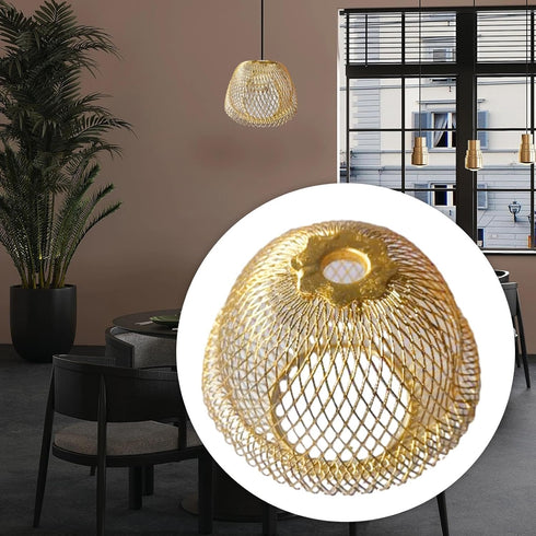 Generic Retro Cage Ceiling Pendant Light Shade, Metal Basket Lamp Shade, Vintage Style Wire Cage Guard, Hanging
