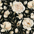 HAOKHOME 93242-1 Peel and Stick Wallpaper - Floral Vintage Roses Contact Paper Removable Black/Beige/Olive