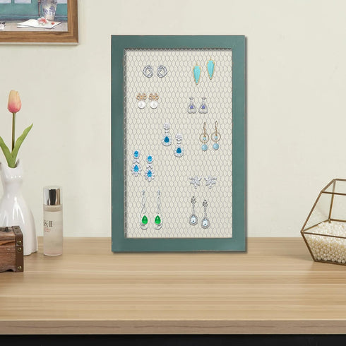 SOFE Hanging Jewelry Organizer, Photo Display Board or Wall Grid Panels for Farmhouse Memo Board Decor