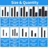 385PCS Roll Pin Set - 26 Sizes Spring Dowel Tension Roll Pins - 1/8 1/4 3/8 1/16 5/64 3/32 5/16 5/32 5/16 Split Expansion Pin Assortment Kit for Home Improvement Automotive Repair…
