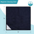 Magnetic Cleaning Cloth, Magnetic Microfiber Dry Erase Towel, Whiteboard Cleaning Cloth for Dry Erase Board, Whiteboard, Chalkboard, Kitchen, Dark Blue 10" x 10", 2-Pack by K KYSHOP
