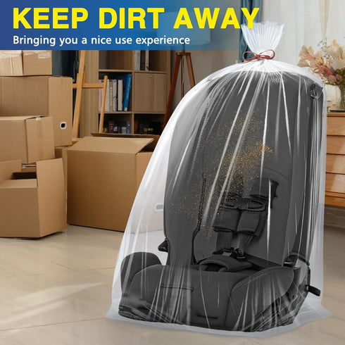 Vindafjord 2 5 Pack 5 32'' 42'' Extra Large Clear Plastic furniture Bags, Mil Storage Bags Ideal for Car Seats