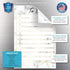 Dry Erase To Do List Vinyl Whiteboard Sticker Decal by Glassboard Studio, Removable & Reusable (6 x 9 inches, Marble)