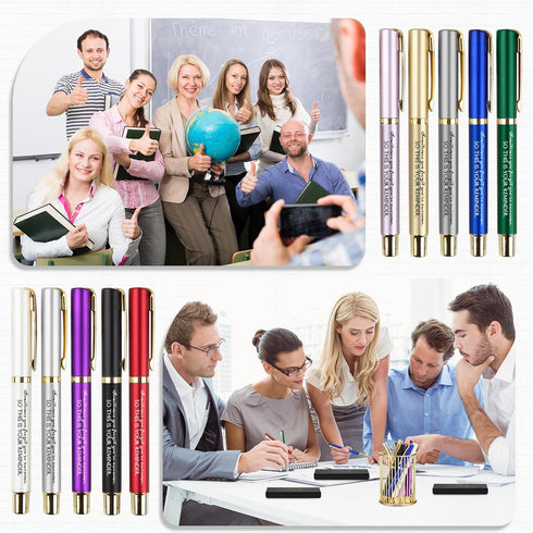 PerKoop 50 Set Employee Thank You Gift - Bulk Inspirational Ballpoint Pens with Boxes for Team Coworker Teacher