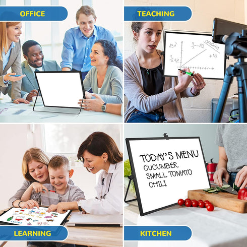 Small Monthly Calendar Dry Erase Whiteboard, 16in x 12in Magnetic Board for Wall, Portable for Planning, Memo