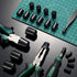 Zonon 80 Pcs Round Rubber End Caps, Flexible Vinyl Bolt Covers, Screw Thread Protector Safety Cover in 4 Sizes (Black)