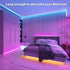 Ledagic 100ft (1 100ft) 60 Led Lights for Bedroom Rolls of Music Sync Color Changing Led Strip Lights with Key Remote