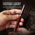 Scriveiner Deep Crimson Red Rollerball, Stunning Red Lacquer Luxury Pen with Chrome Finish, Gift Set
