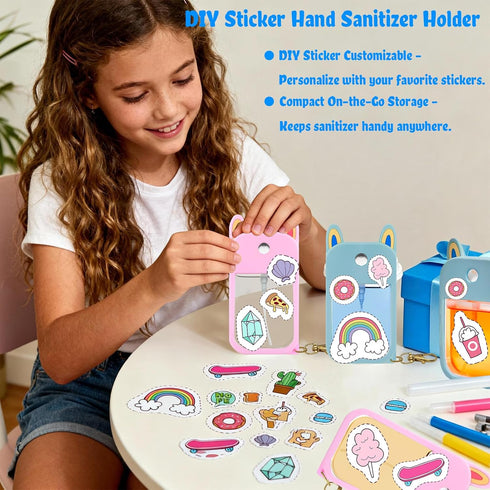 Size-2pcs Protective Silicone Case Compatible with Touchland Hand Sanitizer Spray Case Holder with Keychain Compatible