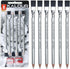 KALOUR Detail Eraser Pencil, 6pc Eraser Pencils with Brush and 2pc Sharpener, Fine Detail Eraser for Sketching,