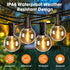 25 Pack G40 LED Replacement Light Bulbs, E12 Screw Base, Waterproof Globe Bulbs for Indoor Outdoor String Lights