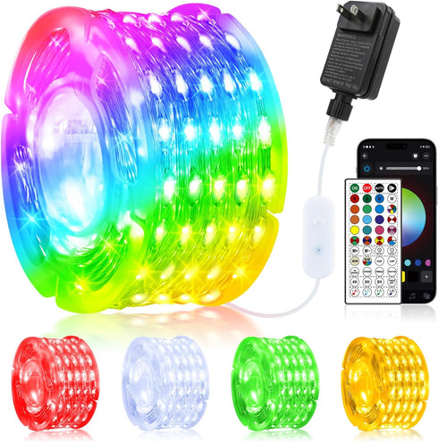 OMIKA Fairy Lights Plug in, 66FT 200 LED Smart String Lights Plug