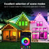 Vrribonx 50FT Lights,IP67 Permanent Outdoor RGB Waterproof Smart LED Eaves Lights with App/Remote Control,for Christmas