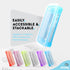 Enday Pencil Case Blue, Plastic Stackable Utility Box, Large Capacity for School & Office Supplies - 1 PK