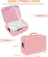Noiposi Document Organizer, 5200? Heat Insulated, Waterproof Fireproof Document Box for Important Files, Pink
