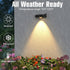 Lighting,10 On/Off,IP44 Material,30H (6 Solar LED Wall Light,RGB Color Changing Spotlight - Waterproof Outdoor Garden
