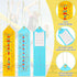 Award Ribbons Bulk Participant Ribbons for Prizes Fun Award Ribbons Honorable Mention Set with Event Card and Rope for Kids Competition Sports Event School Contest (Classic, 50 Pieces)